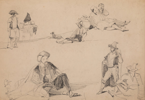 Figure studies in costume