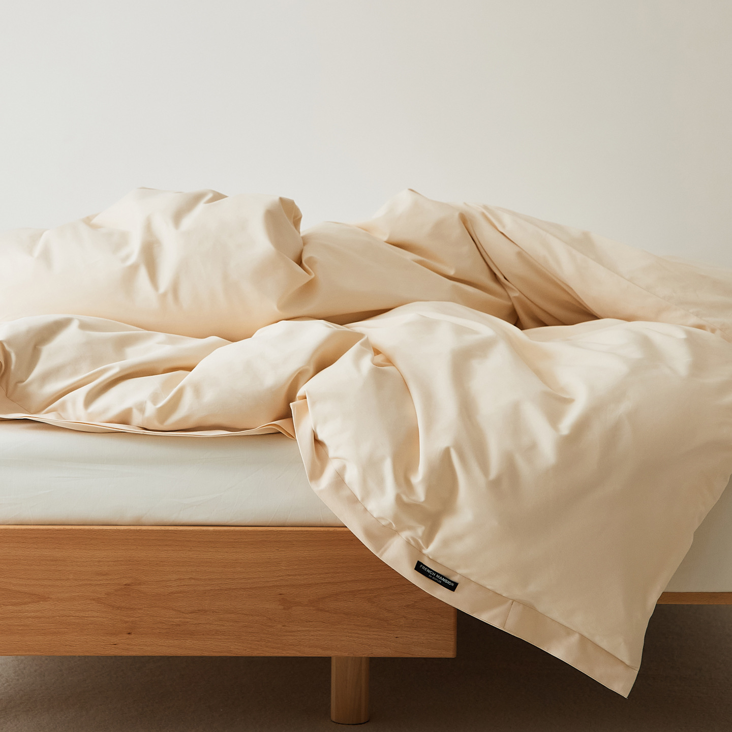 Cotton duvet cover, 100s yarn, brushed