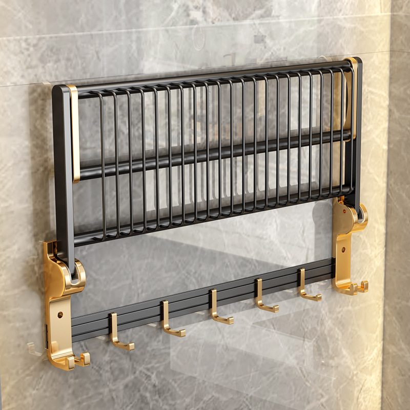 Bathroom Shelf, Aluminum, Triangular, No Drilling