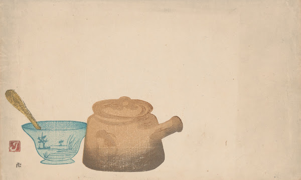 Still life with Japanese tableware 20th century