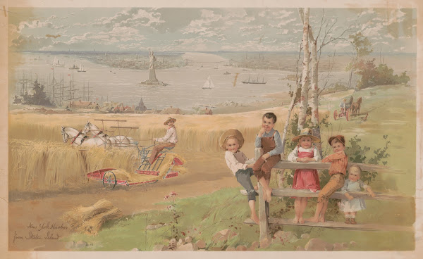 New York harbor from Staten Island