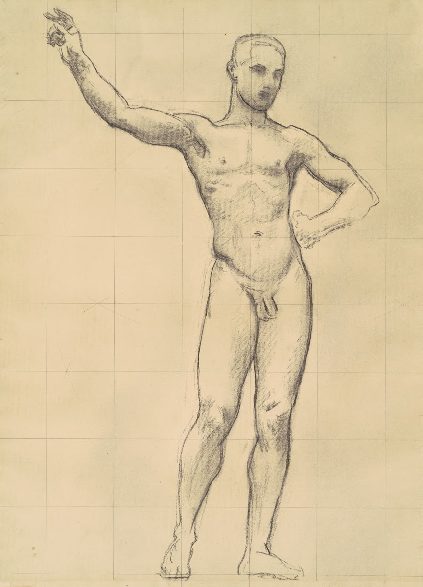 Study of Apollo for Apollo and the Muses II c 1921