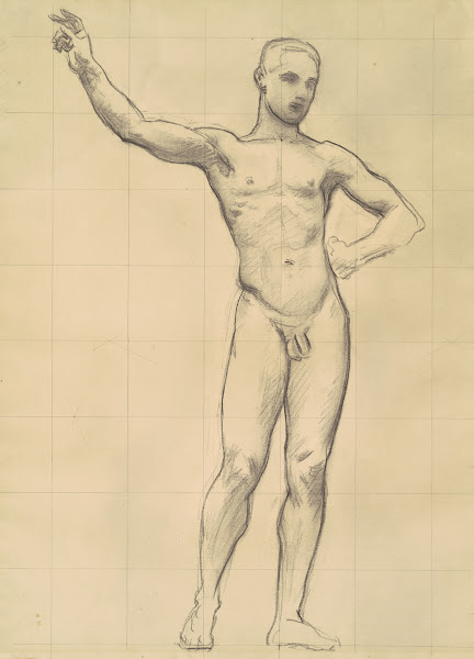 Study of Apollo for Apollo and the Muses II c 1921