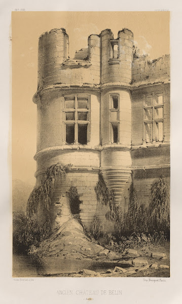 Ancien Château de Belin Sarthe 1860