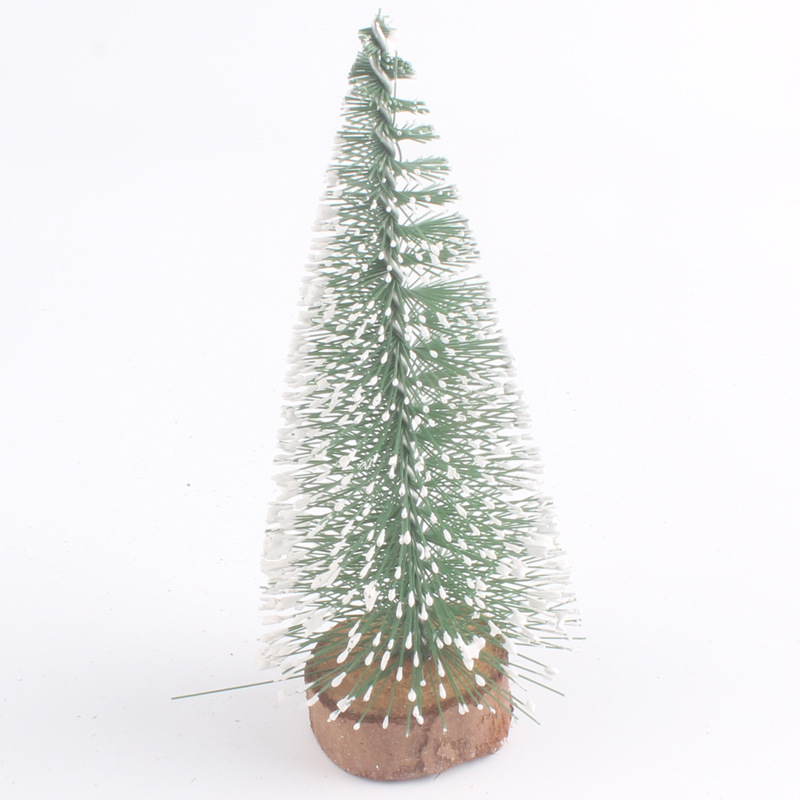 Mini Christmas tree made of pine needles with artificial snow, 40 cm