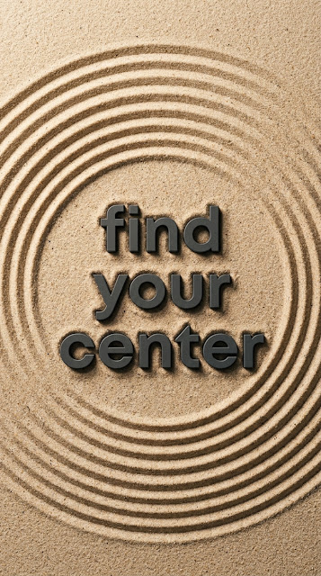 Minimalist Zen Garden Sand Ripple Typography Background - Free mobile Wallpaper