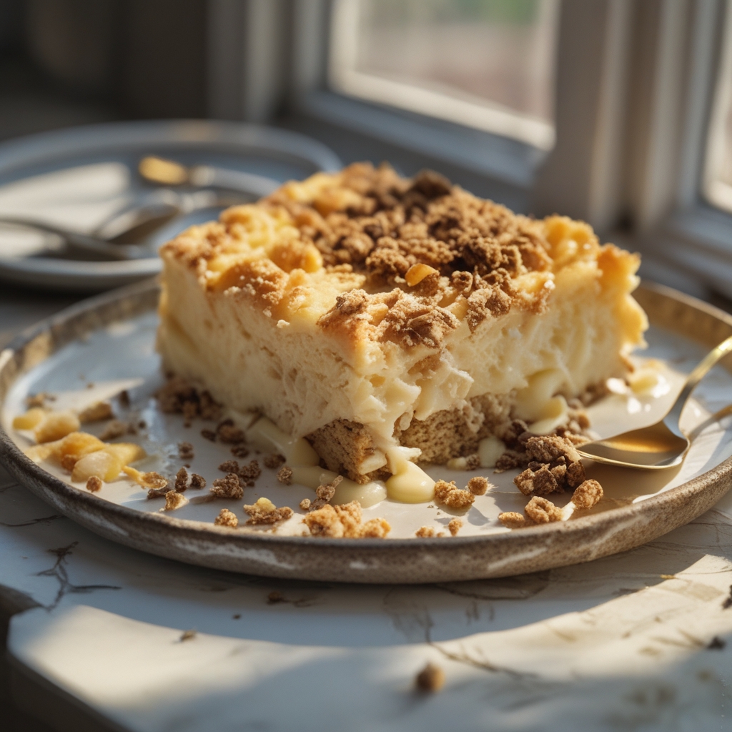Blitz 15 Minuten Vanillepudding Streuselkuchen vom Blech - Quick & Easy Homemade Dessert