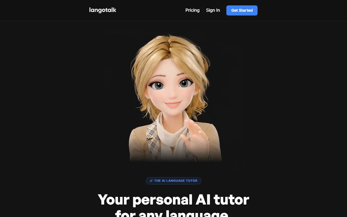 Captura de Learn Languages AI