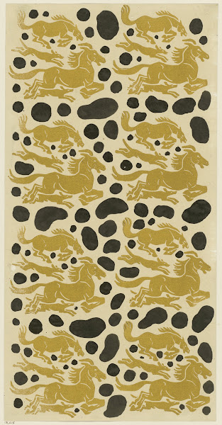 Buntpapier Pferde und Hunde 1902   1913
