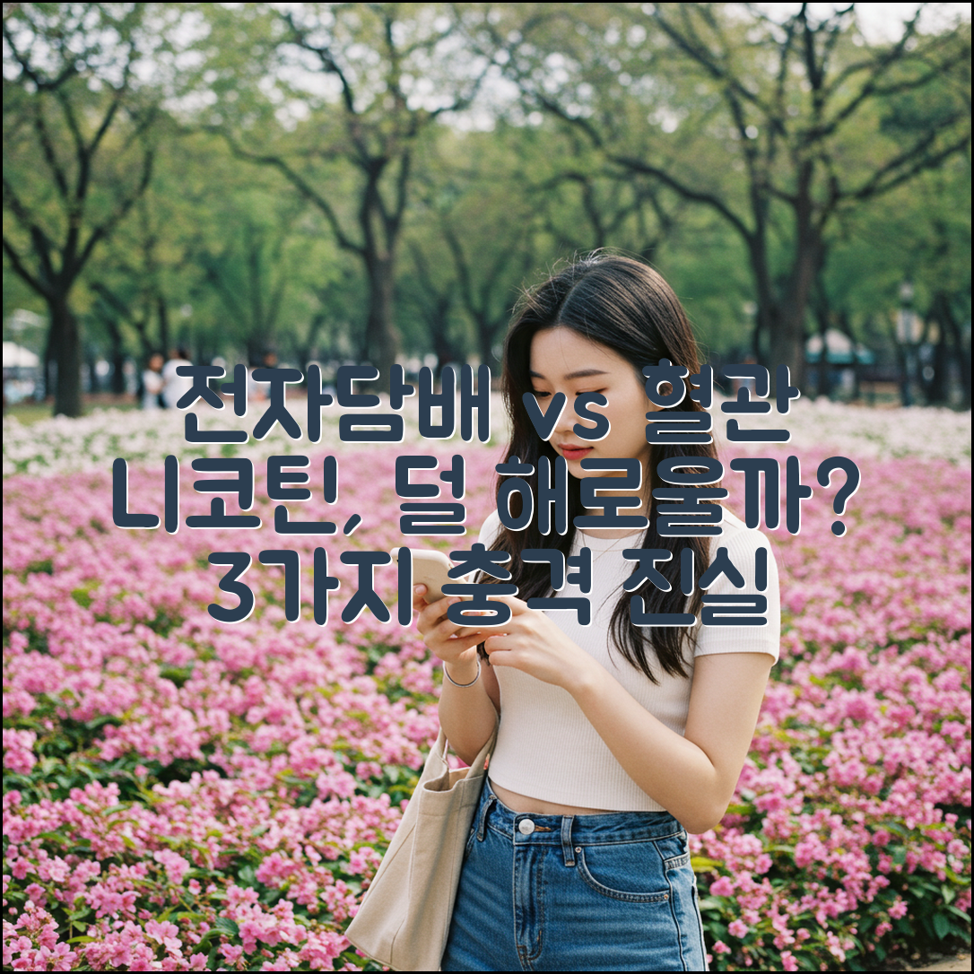 전자담배, 니코틴 혈관 덜 해로울까? 3가지 진실