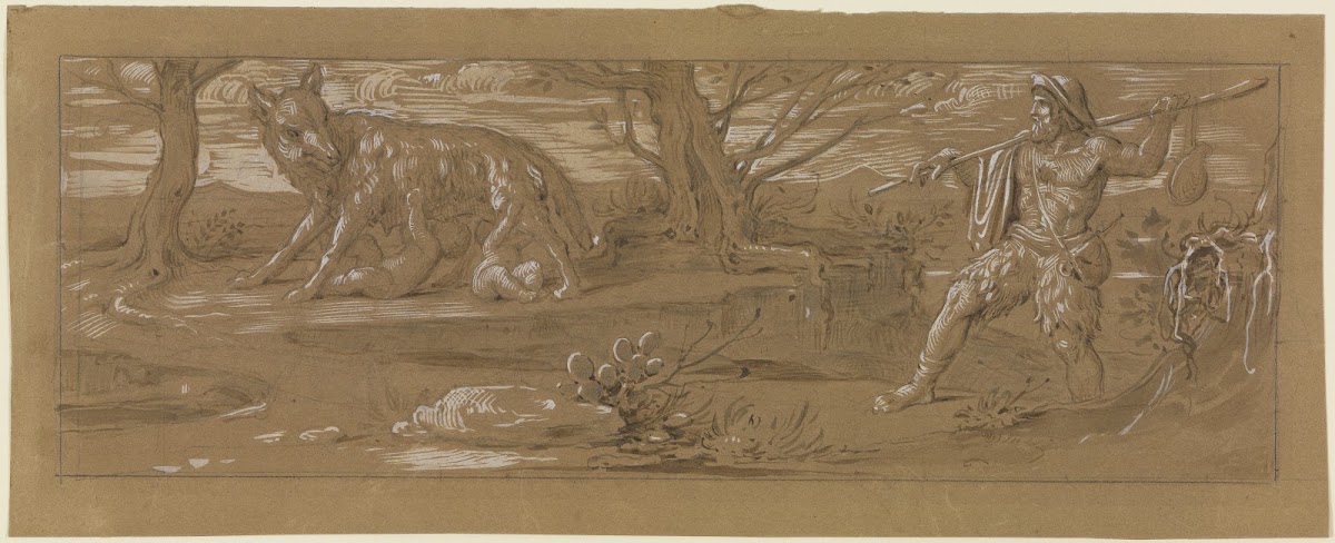 Die Wölfin mit Romulus und Remus before 1842