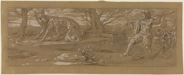 Die Wölfin mit Romulus und Remus before 1842
