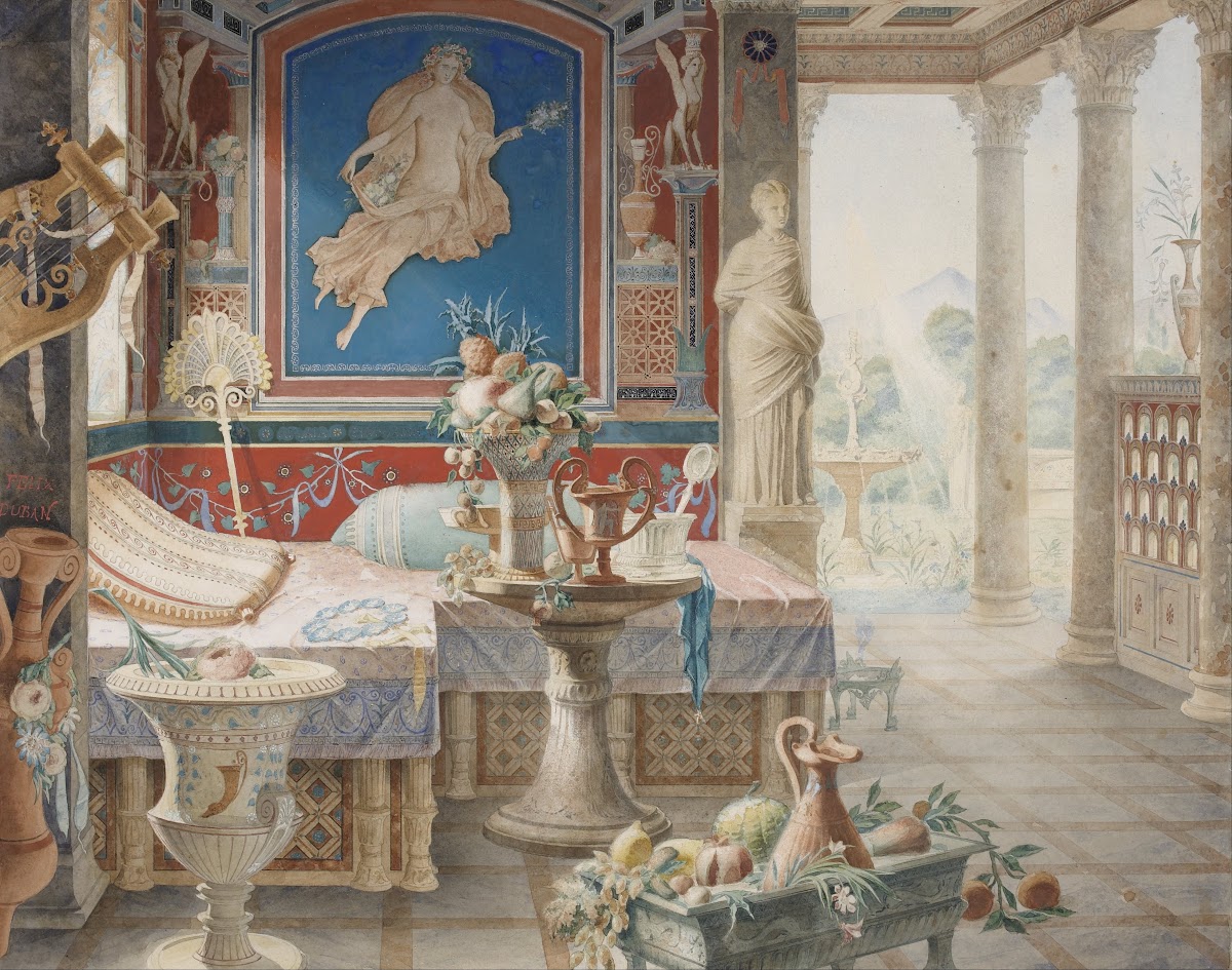 Architectural Fantasy in the Style of Pompeii 1856