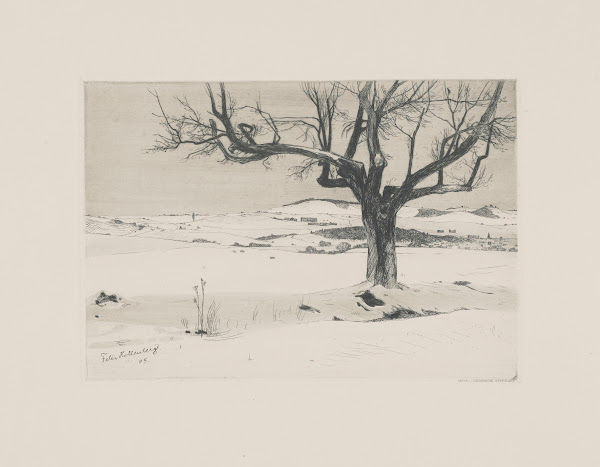 Winter Landscape with a Tree 1905