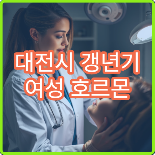대전시 갱년기 여성 호르몬 균형 상담과 맞춤 치료 가능한 전문 병원
