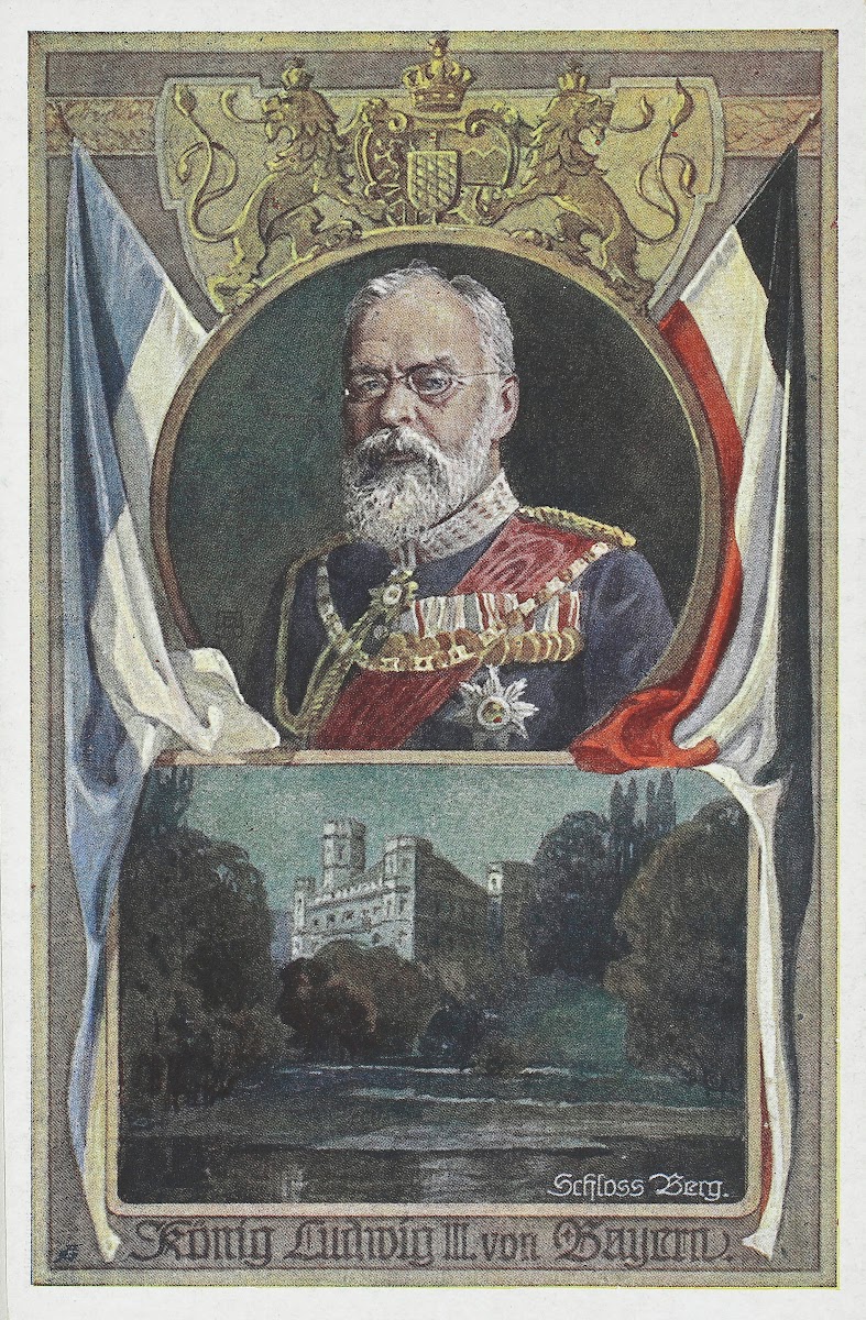 Porträt Königs Ludwig III von Bayern Schloss Berg 1915