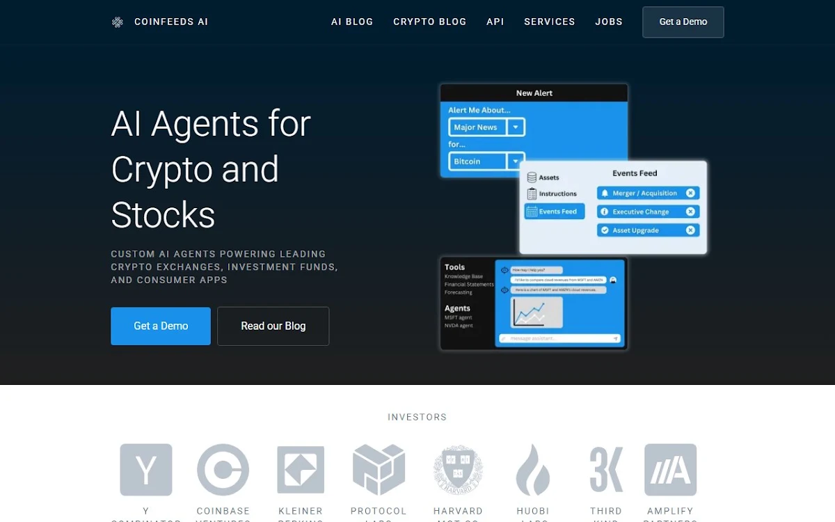 Captura de CoinFeeds.io