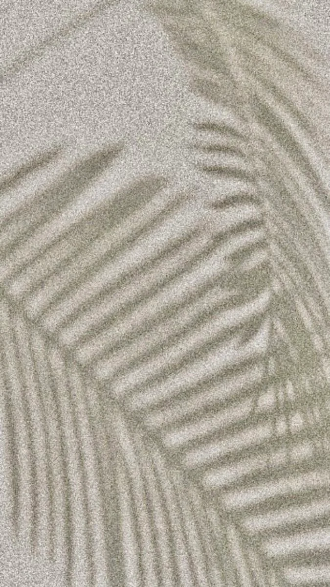 Palm Leaf Shadows On Sand - Minimalist Photography iPhone Wallpaper (675x1200)