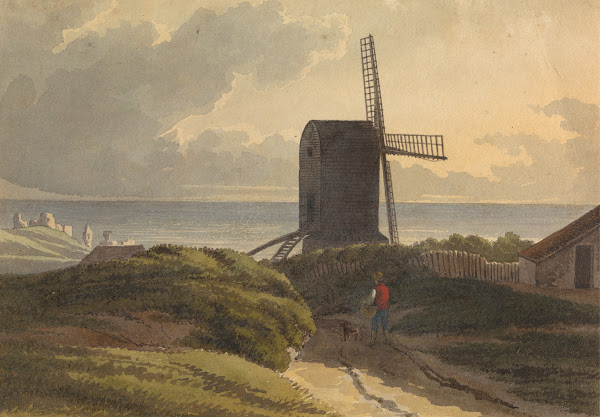 Windmill on the Sea Coast Near Hastings