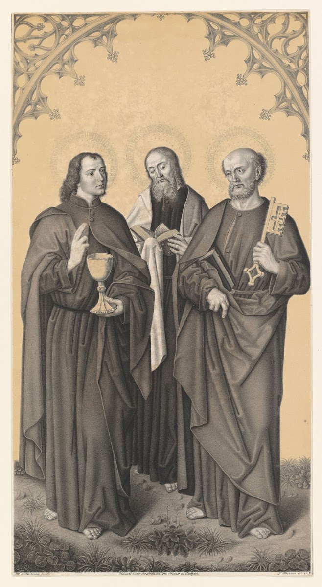 Saint John Matthew and Peter 1823