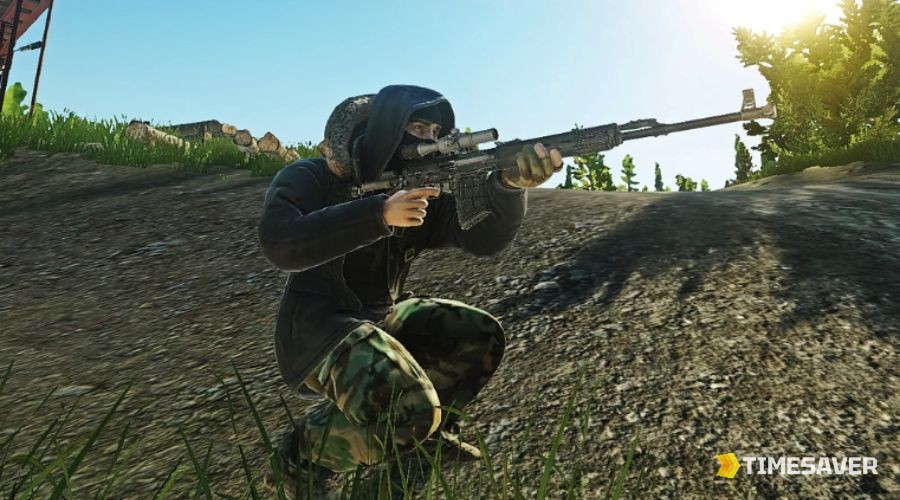 Shturman and his SVDS guards hold the Sawmill on the Woods map in Escape from Tarkov
