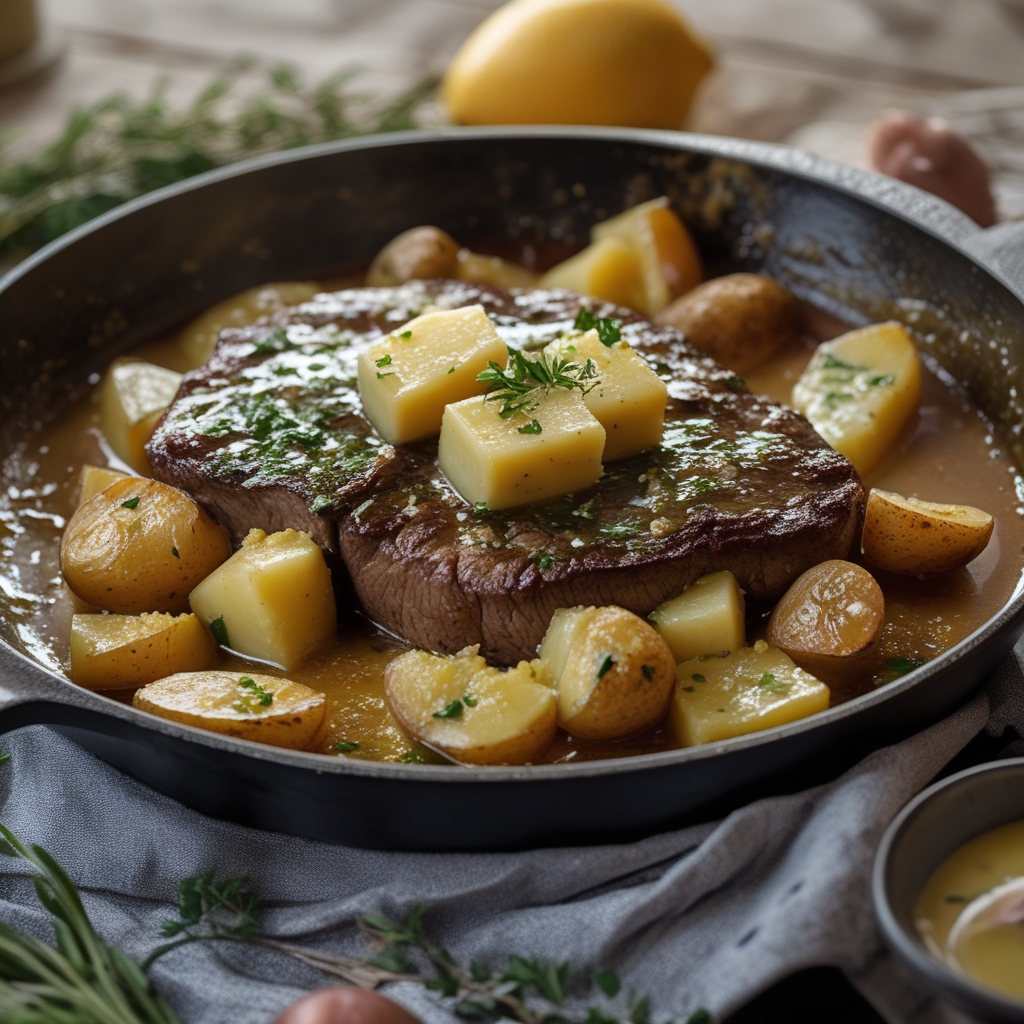 Garlic Butter Steak and Potatoes Skillet – Best Steak Recipe for Easy Weeknight Dinner