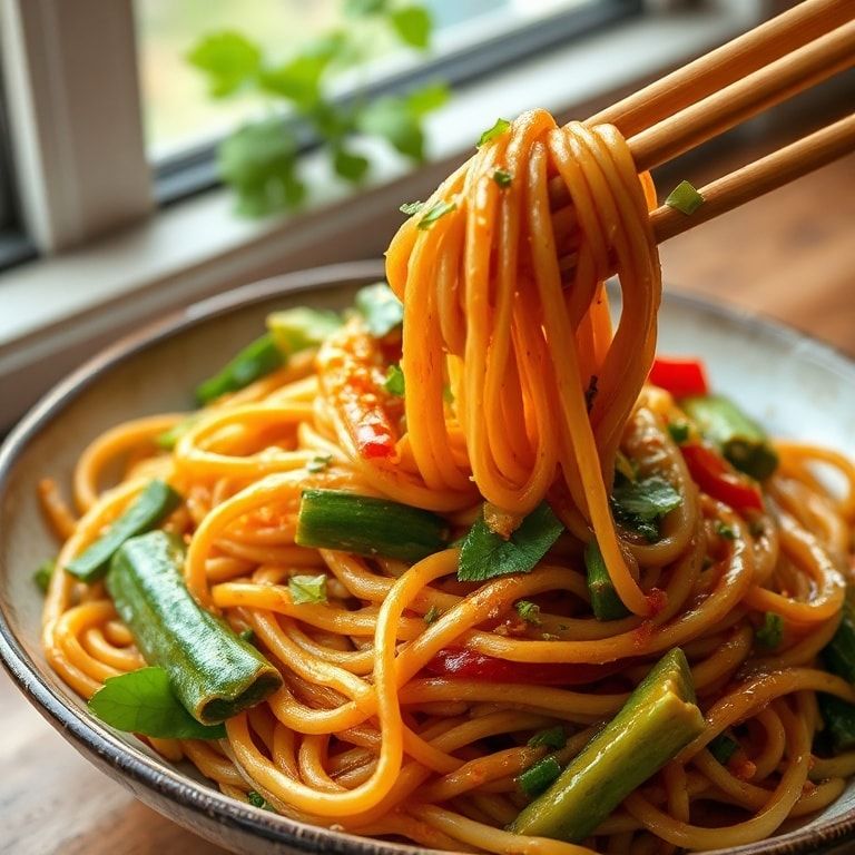 Easy 15-Minute Lo Mein with Veggies and Savory Sauce: Quick, Homemade Comfort Food finished