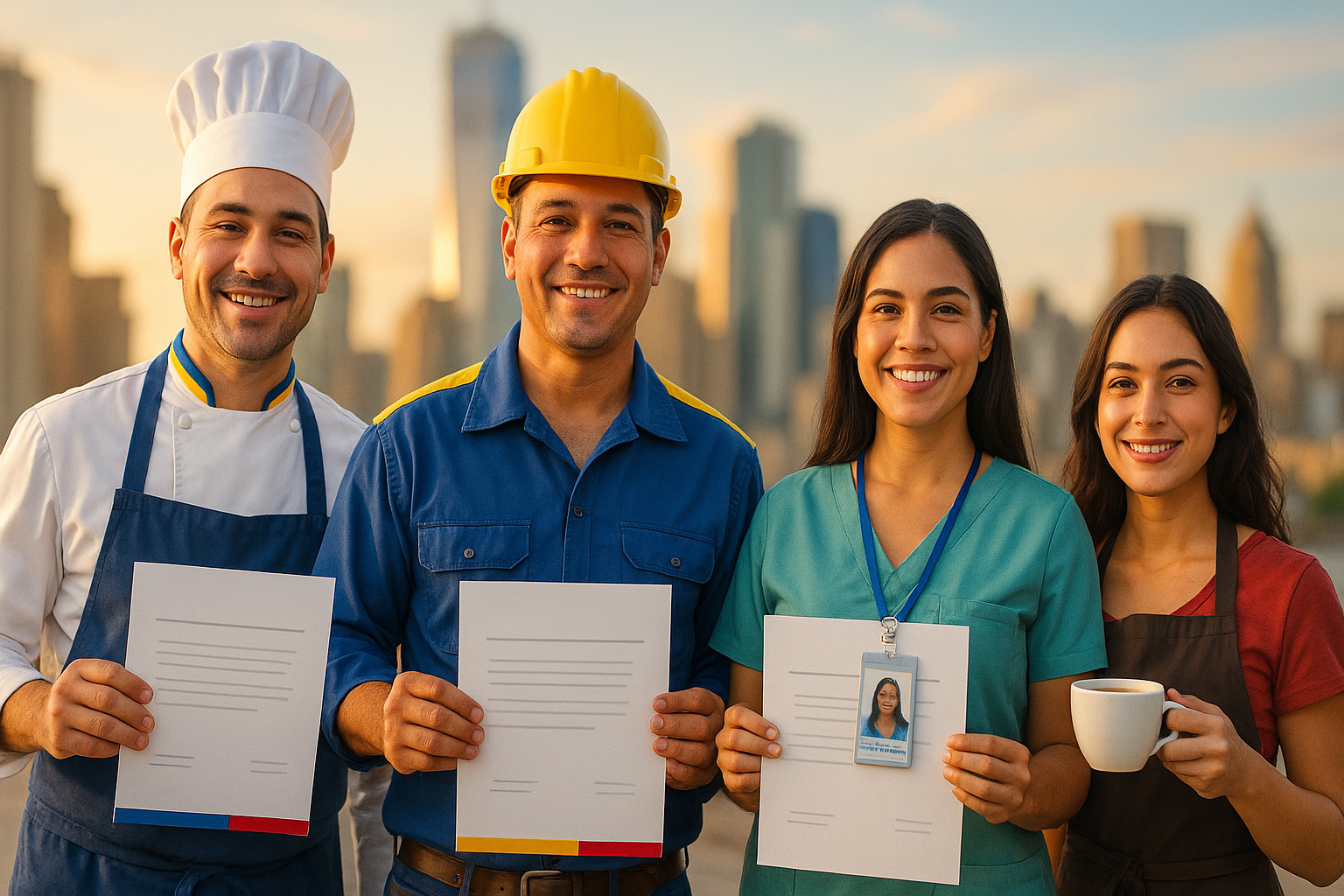 Venezolanos en el exterior muestran sus oficios certificados en comunidad