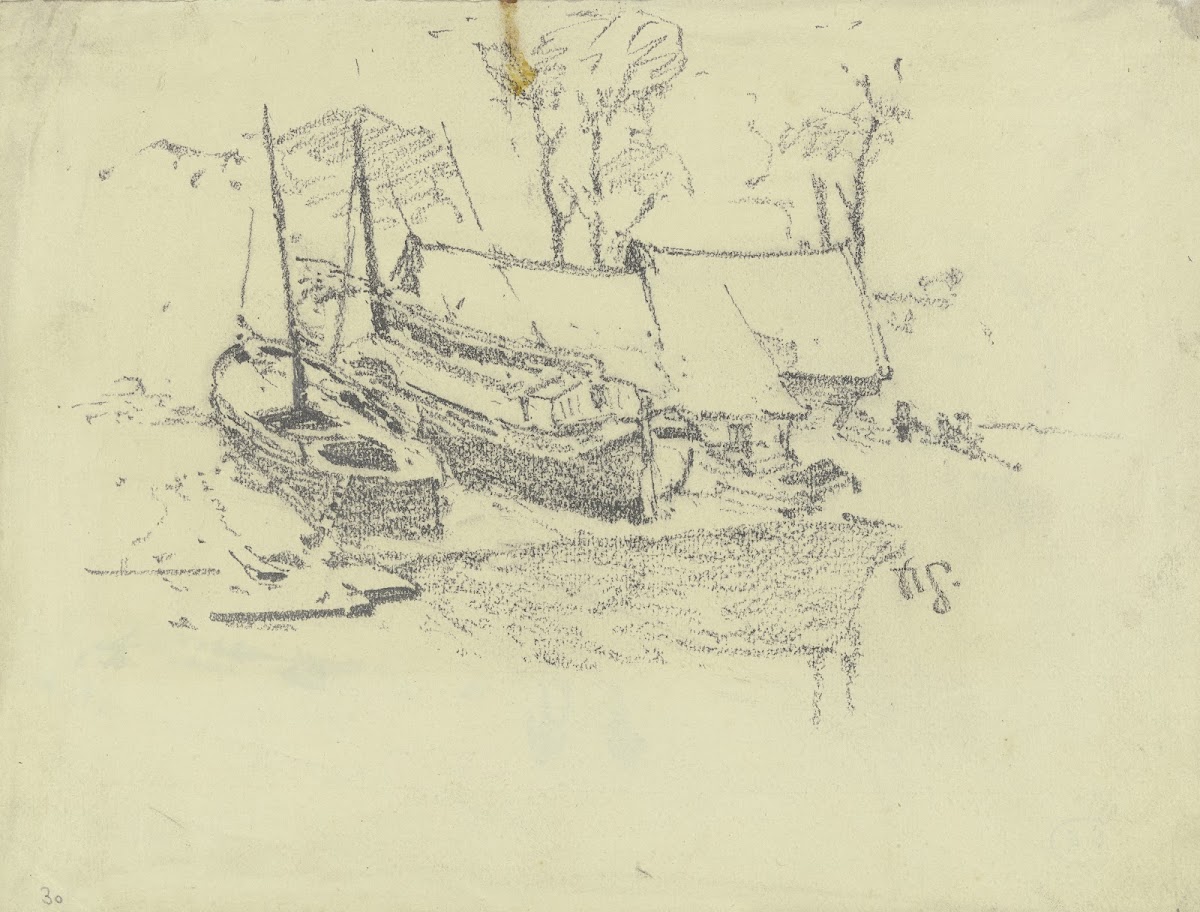 Fishing boats at the beach