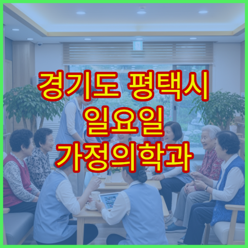 경기도 평택시 일요일 가정의학과 진료 고혈압·당뇨 관리
