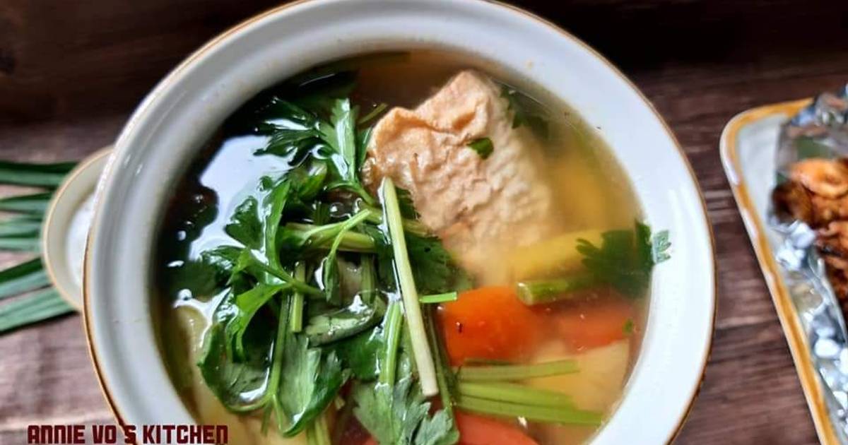 Canh cá chim nấu ngót