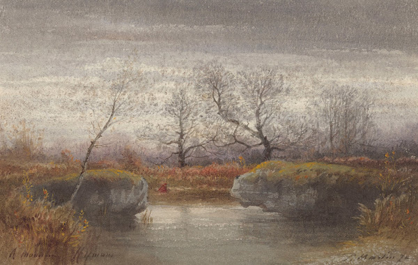 The Cricket Swamp At Digne Les Bains 1874