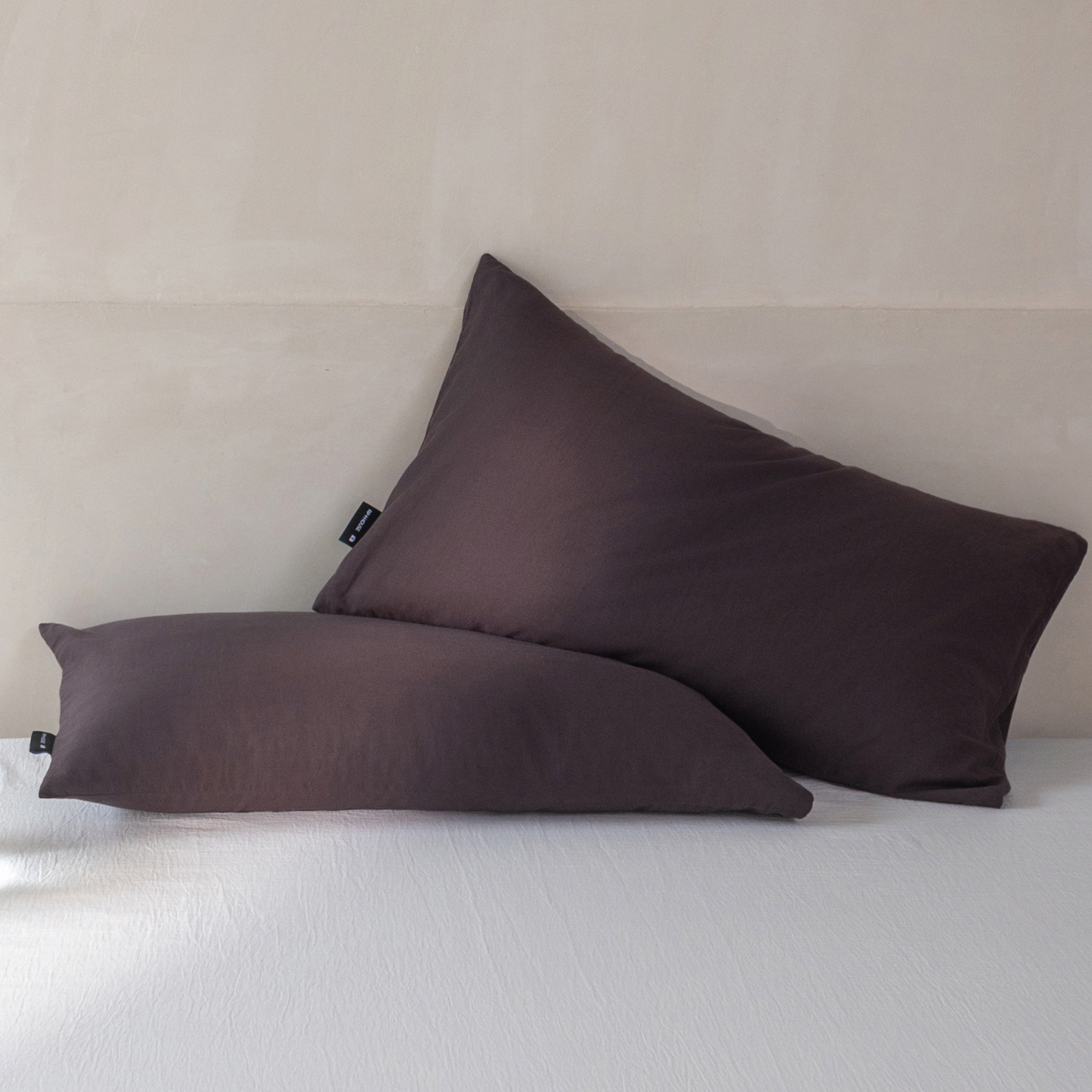 Cotton pillowcases, 2-piece set, double-layer gauze