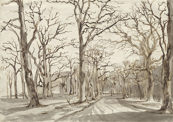 A Woodland Path in Rosenthal in Winter 1785