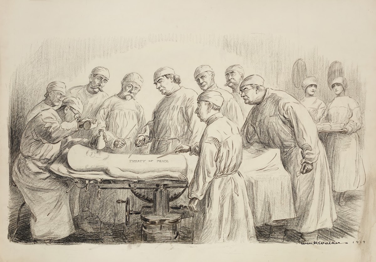A capitol Operation Diagnosis League of Nations  Recovery 50 50 1919