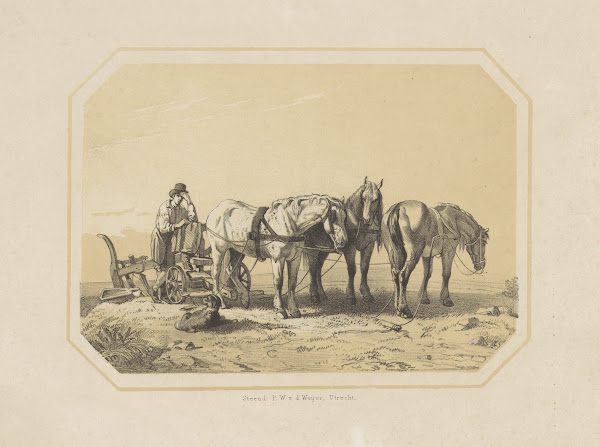 Paarden voor een ploeg 1825 1873