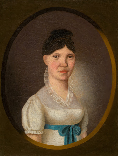 Portrait of a Young Woman in a White Dress 1812