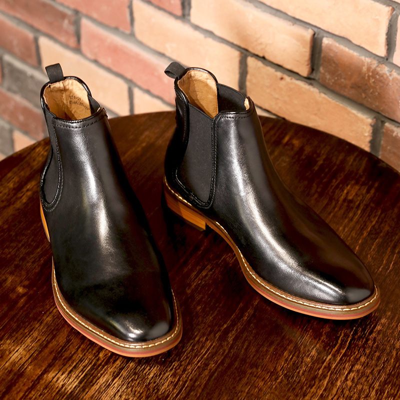 Men's Chelsea Boots, Genuine Leather, Business-Casual