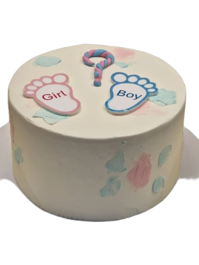 Gender Reveal Buttercream Cake CB-NC666