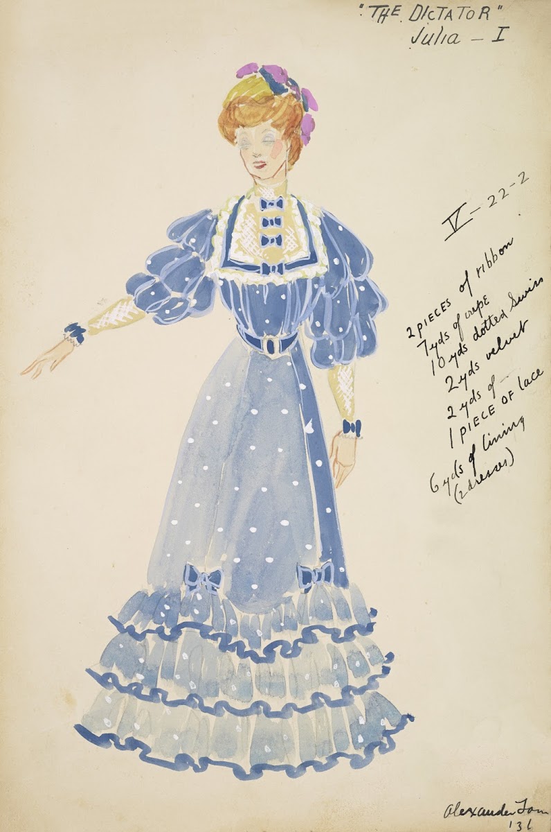 The Dictator Julia I blue dress 1934 1943