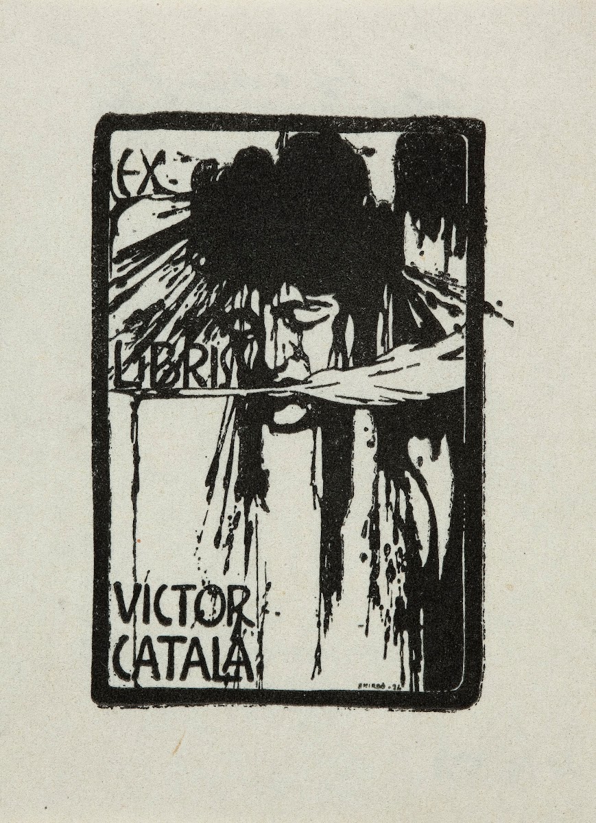 Bookplate of Víctor Catala 1902