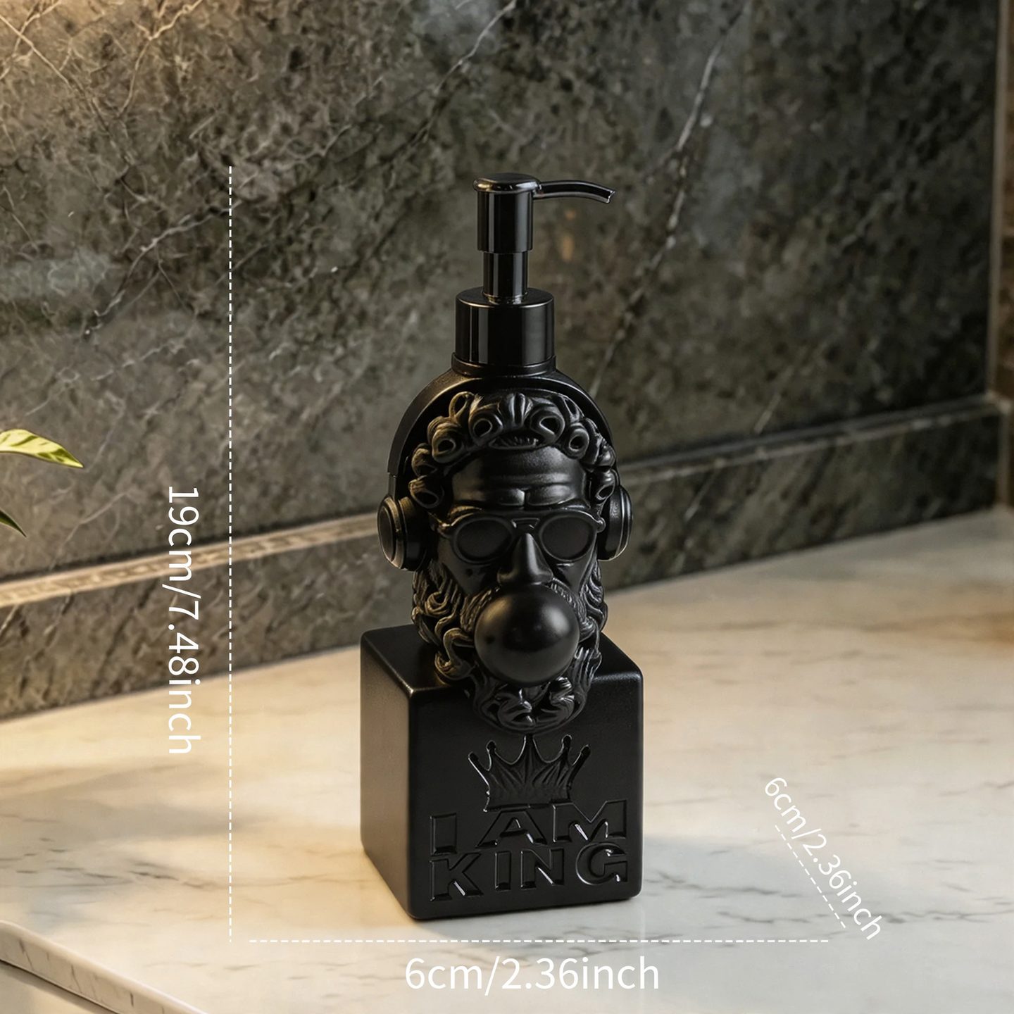 Soap Dispenser Hip-Hop King, Pump Bottle