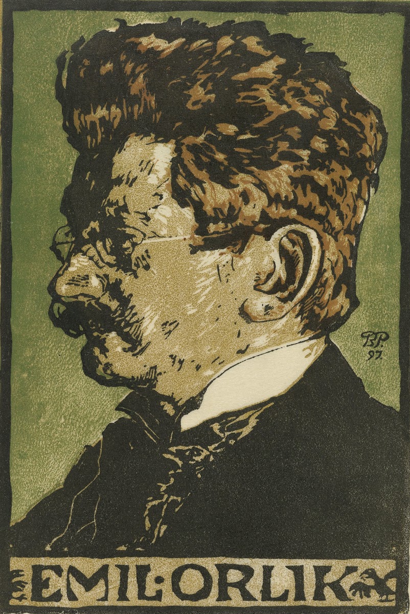 Portrait Of Emil Orlik 1897