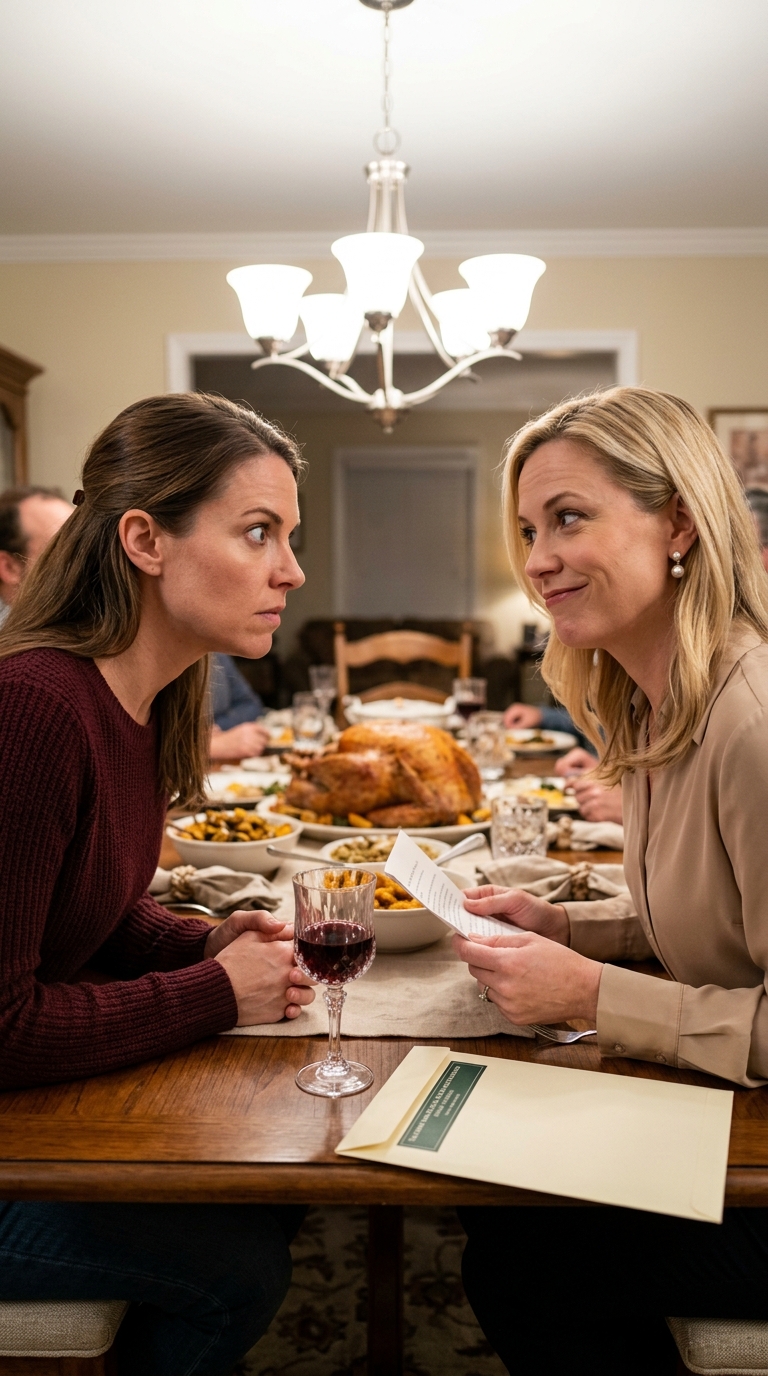 My Sister Read Mom's Will Out Loud at Thanksgiving, Then I Handed Her the Second Envelope