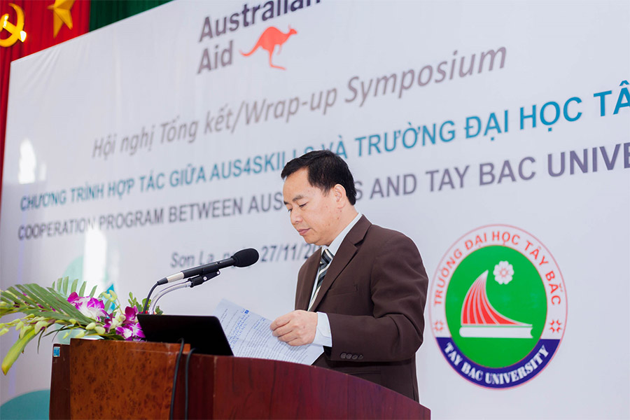 Hội nghị tổng kết hợp tác giữa Chương trình Úc cùng Việt Nam phát triển nguồn Nhân lực (Aus4Skills) và Trường Đại học Tây Bắc