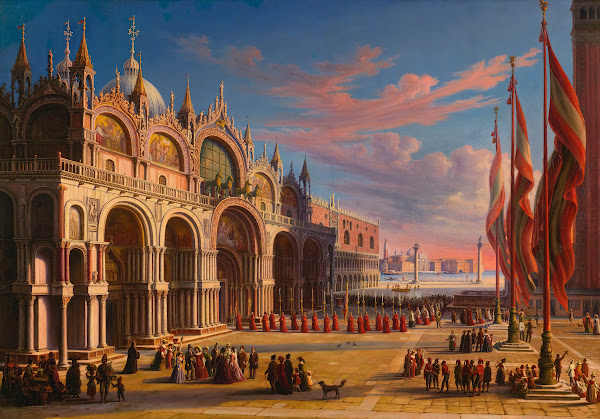 Piazza Di San Marco Venice 1861