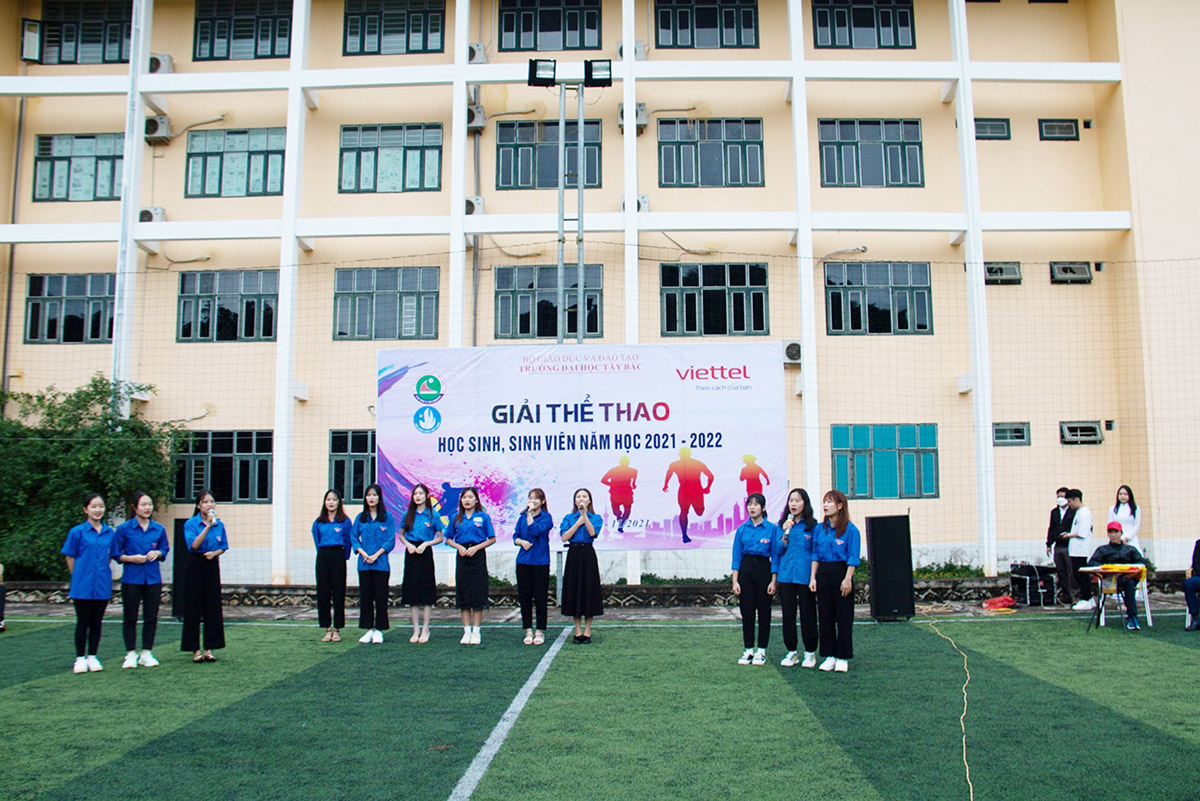 Khai mạc Giải thể thao học sinh, sinh viên Trường Đại học Tây Bắc năm học 2021 - 2022
