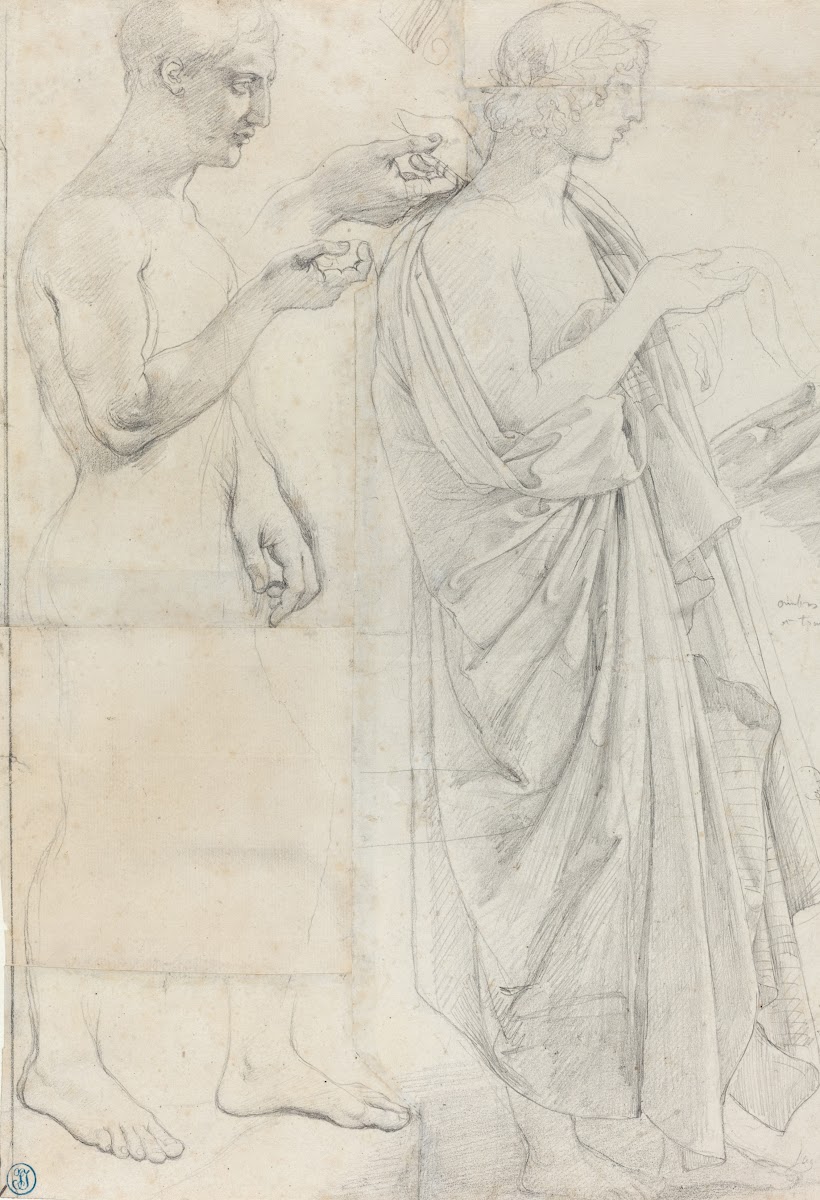 Two Studies of Virgil c 1812 and c 1825