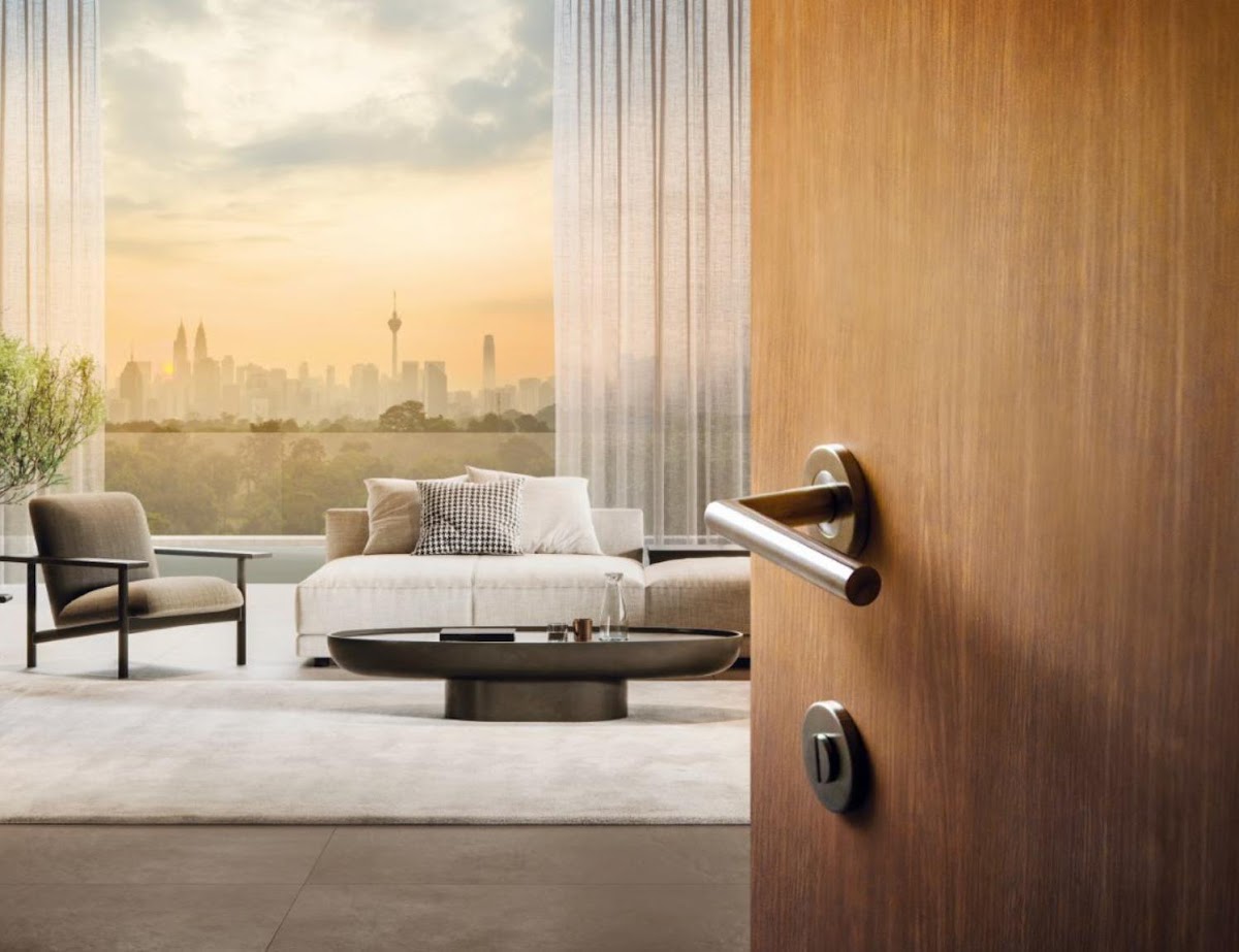 111 Menerung — living room sunset view