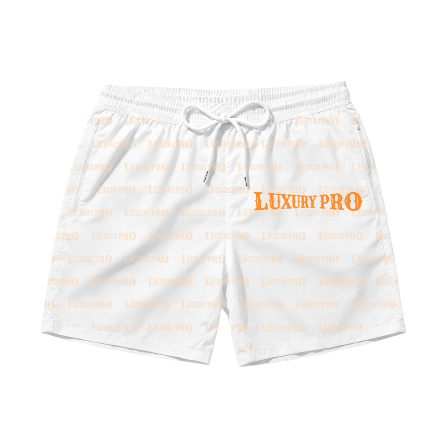 AOP TRB Hawaiian Board Shorts With Liner & Zipper Pocket
